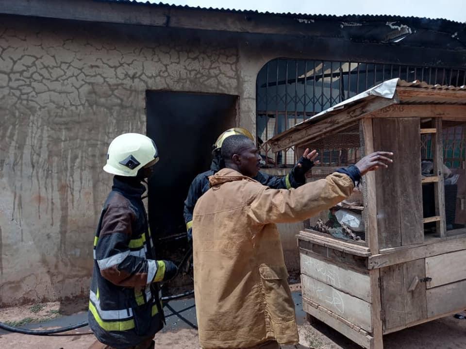 Fire guts 13 apartments in Sunyani