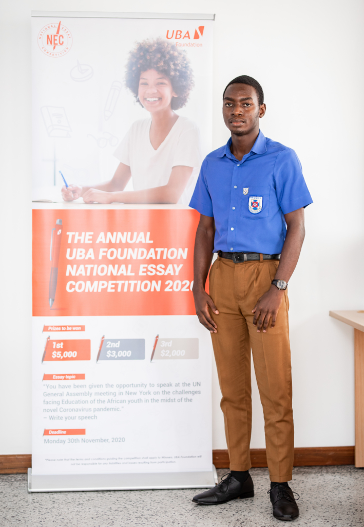 Presecans top 2020 UBA Foundation National Essay Competition