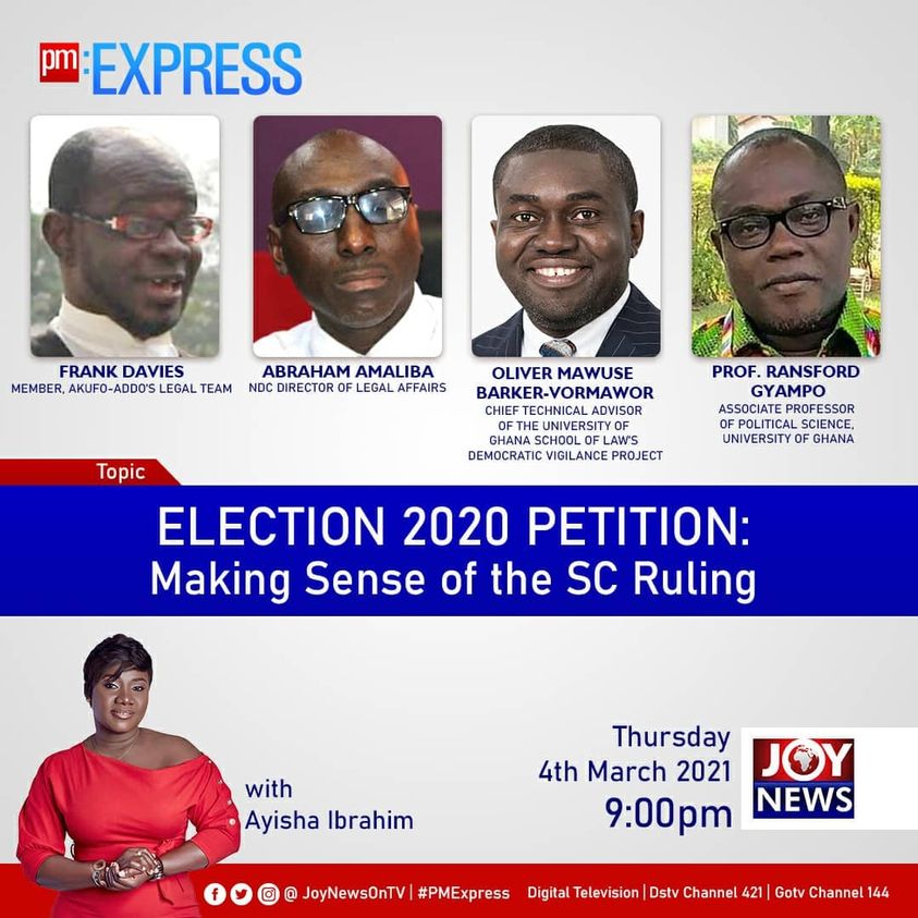 Playback: PM Express tonight deliberates on Supreme Court ruling of 2020 election petition