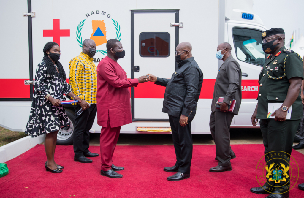 Akufo-Addo presents 40 vehicles to NaDMO