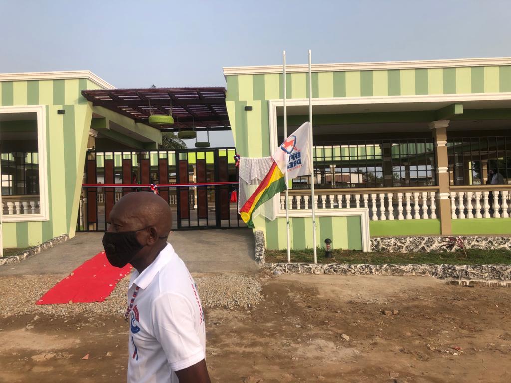 Afenyo-Markin commissions new health department, cuts sod for community library and ICT centre in Winneba