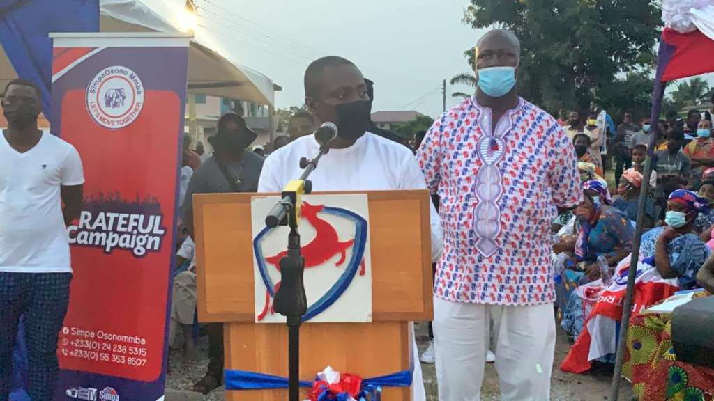 Afenyo-Markin commissions new health department, cuts sod for community library and ICT centre in Winneba