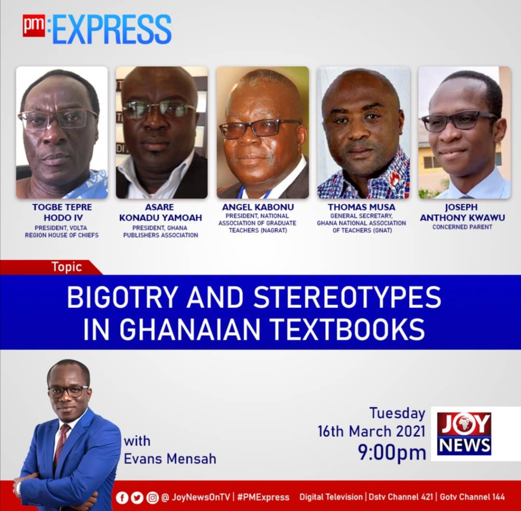 Playback: PM Express discuses bigotry, stereotypes in Ghanaian textbooks