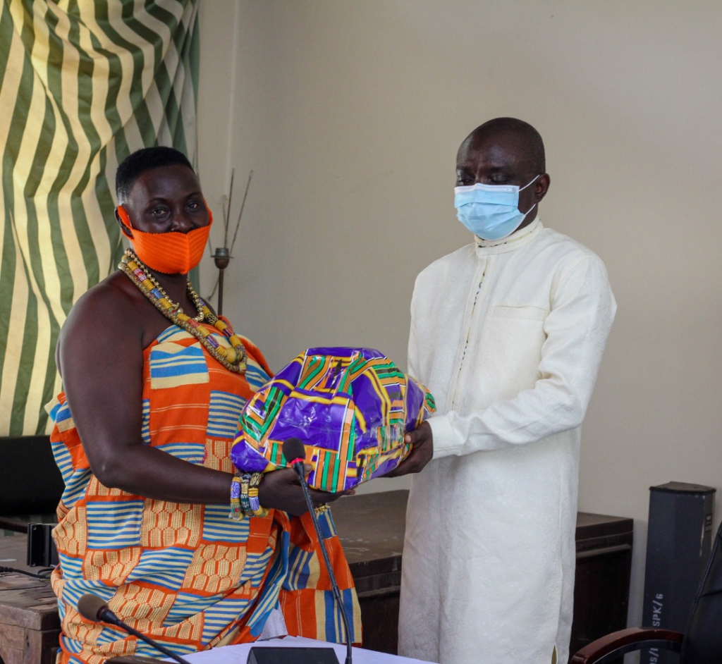 Ahanta Traditional Council pays courtesy call on Chieftaincy Minister