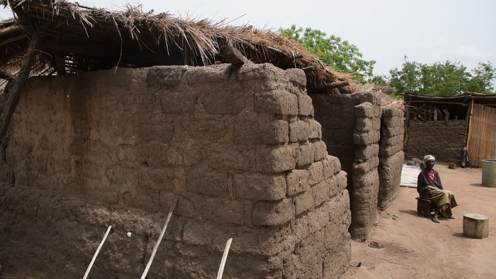 Disabled 84-year-old woman, rendered homeless after storm destroyed her mudhouse at Avetakpo