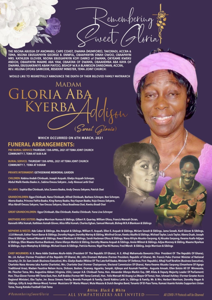 Kweku Baako's mother to be buried on April 15