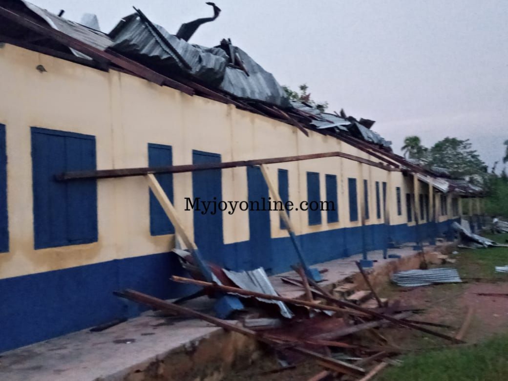 Many displaced after rainstorm at Akyem-Oda