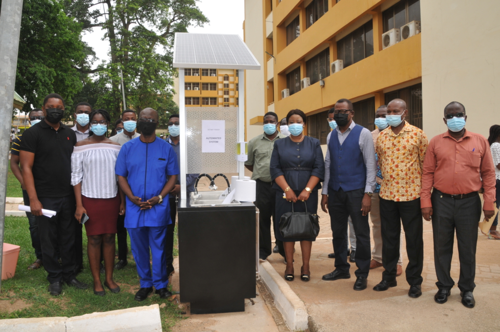 KNUST develops solar-powered automated handwashing station