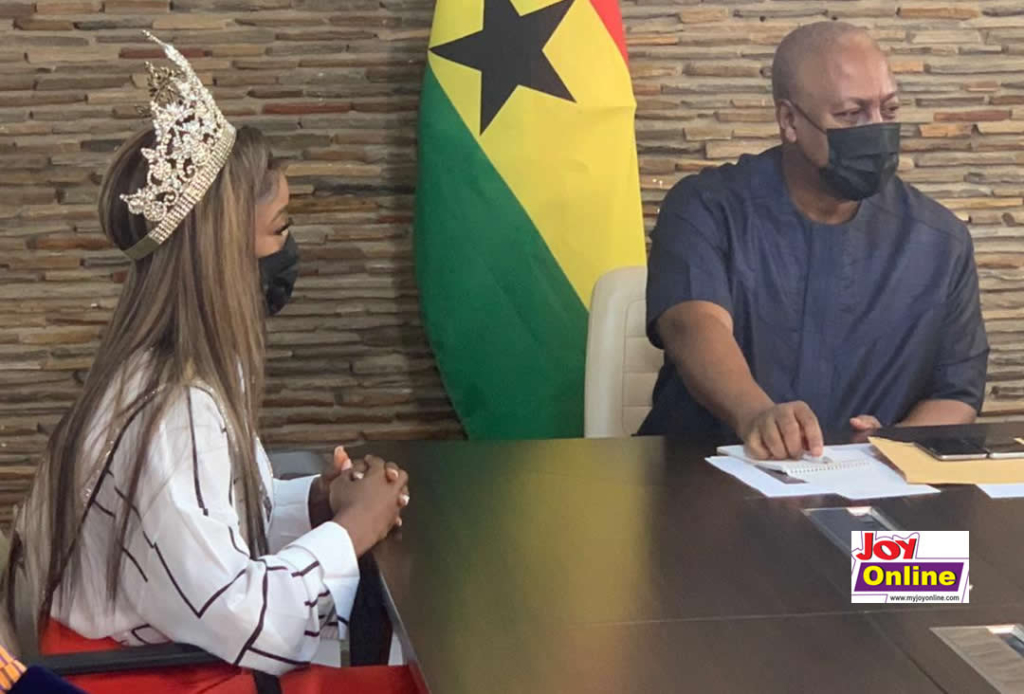 Miss Universe Ghana calls on Mahama to support her Autism campaign