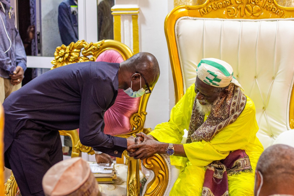 Chieftaincy Minister, Ebenezer Kojo Kum and Sheikh Osmanu Nuhu Sharubutu