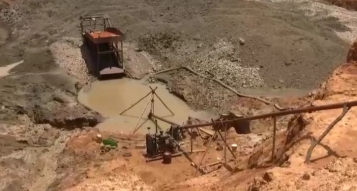 16 'galamsey' excavators seized at Amenfi West in Western Region