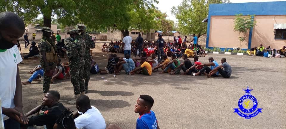 Security officials arrest 507 illegal immigrants in Bolgatanga