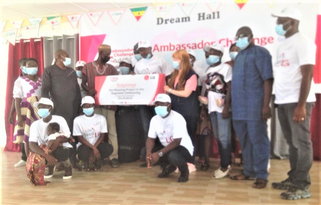 LG Electronics donates ¢150k to 3 communities in Upper East and North East regions