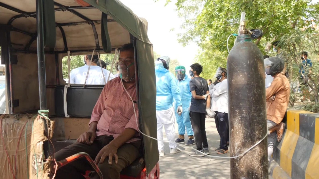 People left to beg and barter for air as India's coronavirus crisis becomes a frantic hunt for oxygen