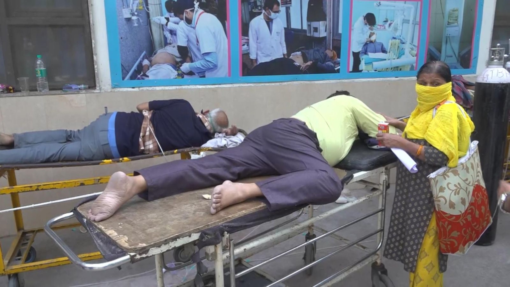 People dying on pavement as coronavirus crisis stretches India's healthcare system to limit
