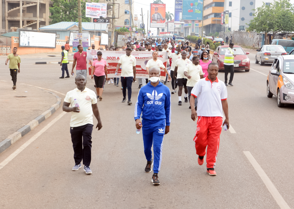 2021 Accountant Conference begins with health walk in Kumasi