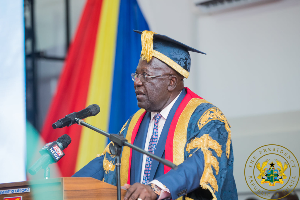Akufo-Addo receives honorary doctorate degree from UCC for Free SHS policy