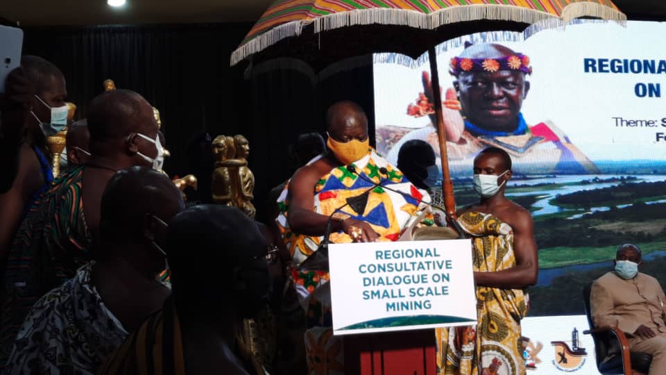 I won’t hesitate to sanction Chiefs engaging in ‘galamsey’ – Asantehene