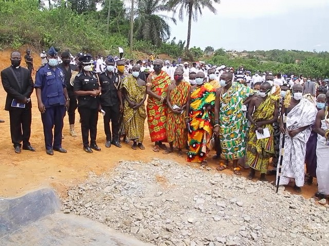 Central Region police encourage residents to volunteer information as it commissions police station built by Church of Pentecost Central Region police encourage residents to volunteer information as it commissions police station built by Church of Pentecost