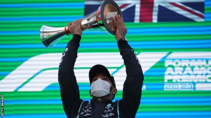 Lewis Hamilton wins Spanish Grand Prix after late overtake of Max