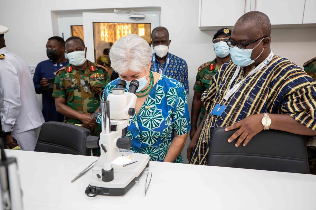 U.S. Ambassador Sullivan inaugurates malaria-focused laboratory at 37 Military Hospital
