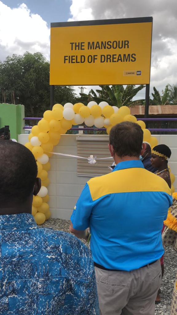 Mantrac Gh. Ltd. commissions 'Mansour Field of Dreams' turf in Takoradi