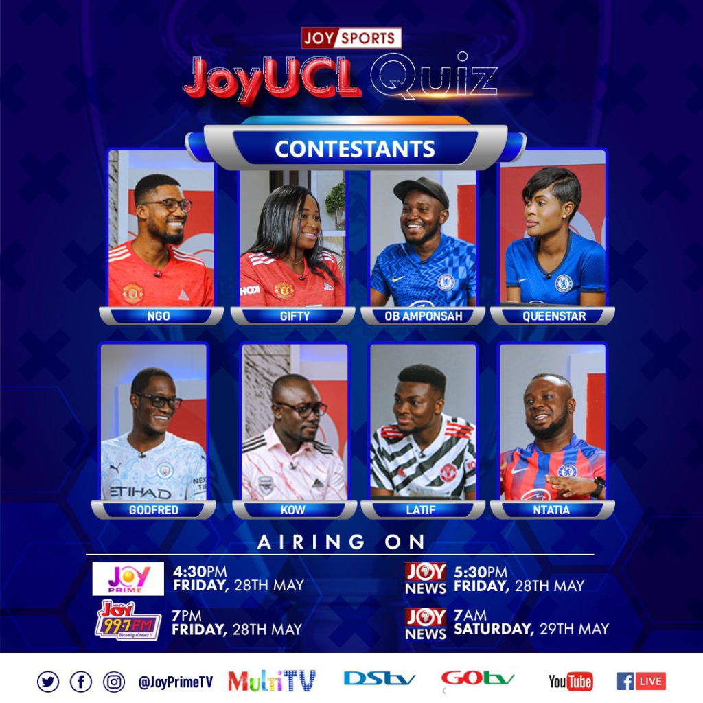 OB Amponsah, General Ntatia and NGO to compete in this year’s Joy UCL quiz