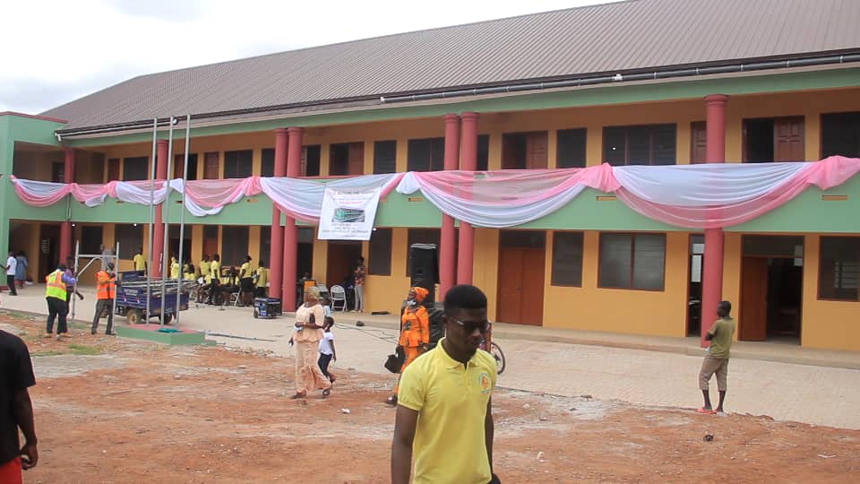 Ex-Vicar General of Konongo-Mampong Diocese commissions classroom block for childhood school