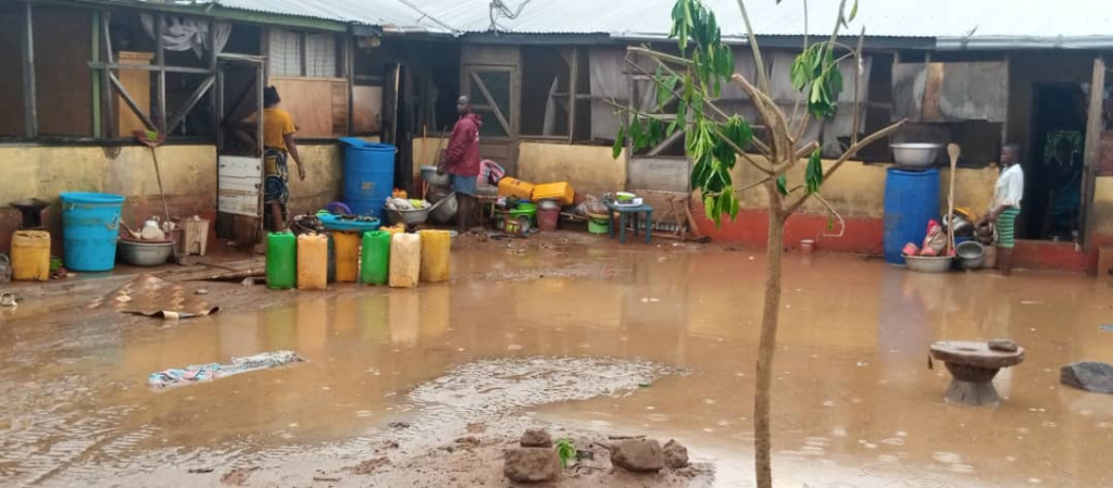 Heavy downpour renders several Damongo residents homeless