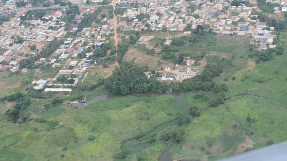 Lands Minister, Abu Jinapor embarks on aerial tour of River Pra