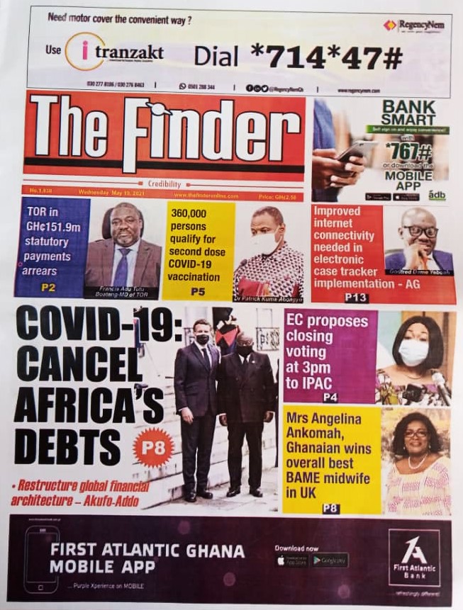 Today's front pages: Wednesday, May 19, 2021 Today's front pages: Wednesday, May 19, 2021