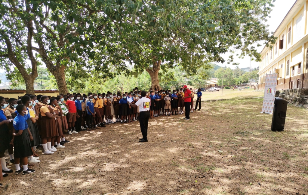 NCCE intensifies civic sensitisation drives in basic and SHSs in Obuasi NCCE intensifies civic sensitisation drives in basic and SHSs in Obuasi