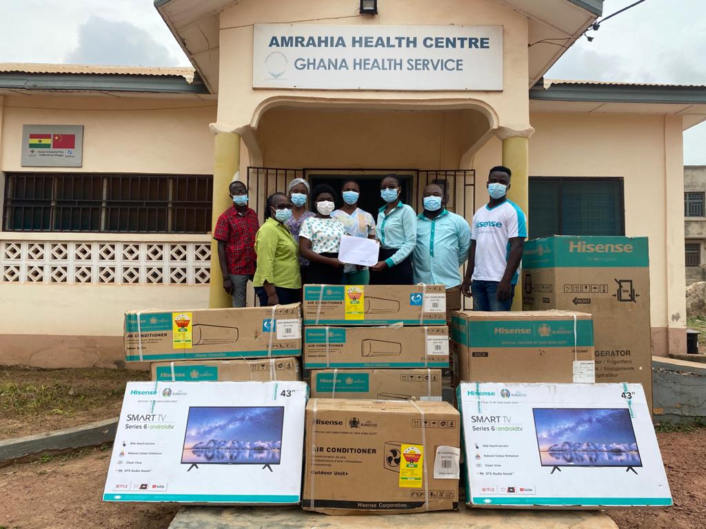 Hisense Ghana Limited donates items to Amrahia Health Centre