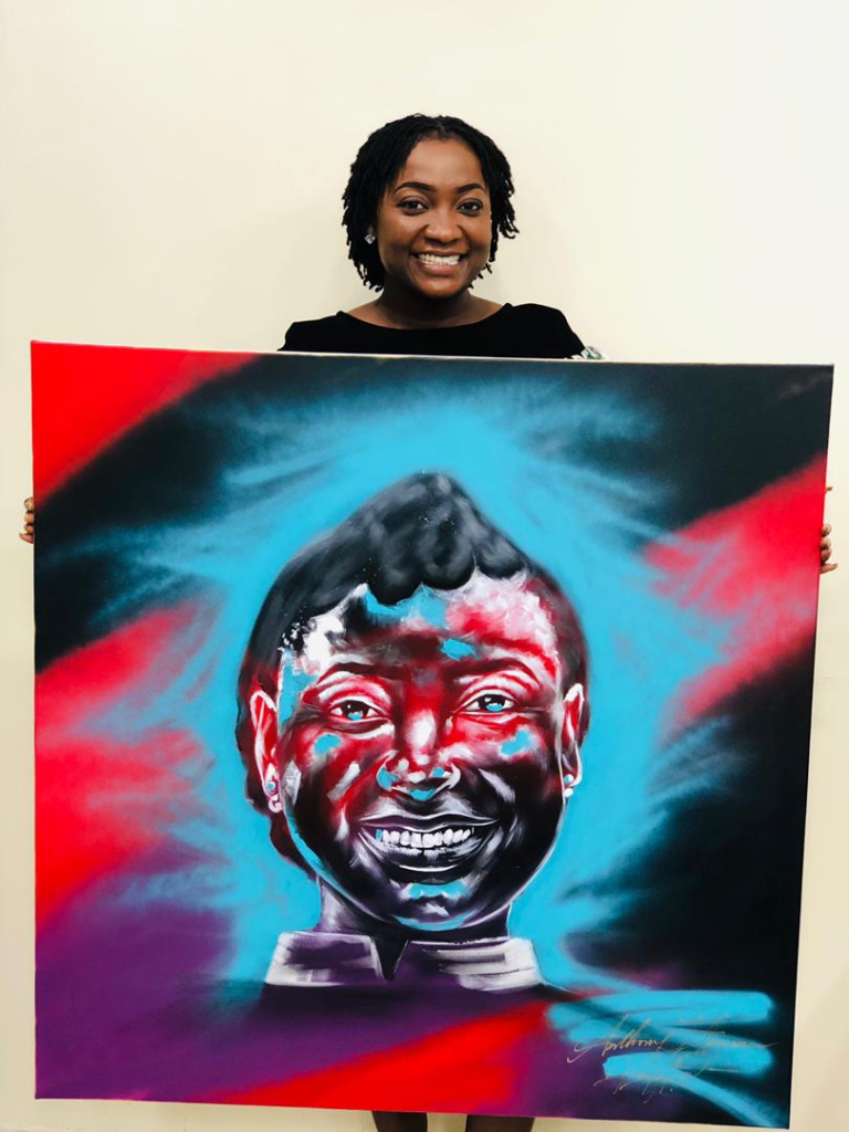 'Is that me?' – Joy News' AM Show co-host marvels at her painting