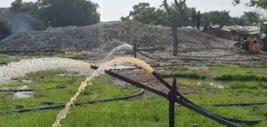 Galamsey miners trapped in abandoned pit at Gbane