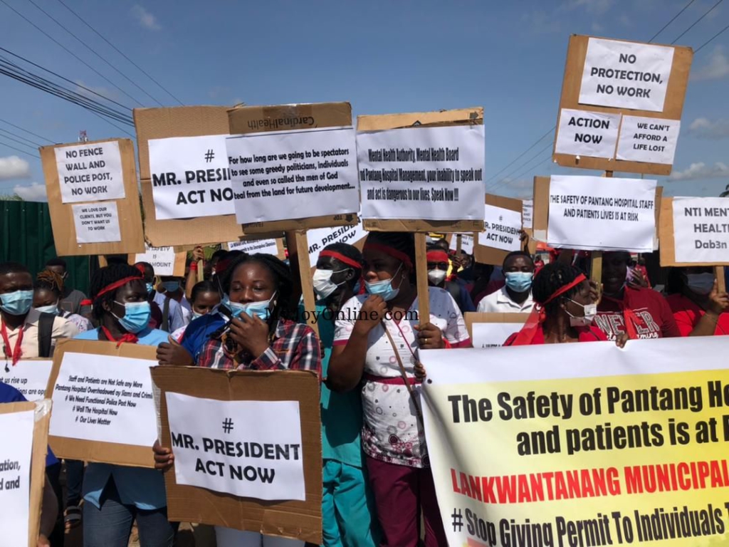Government to provide 24-hour security for staff, management and patients of Pantang Hospital Government to provide 24-hour security for staff, management and patients of Pantang Hospital