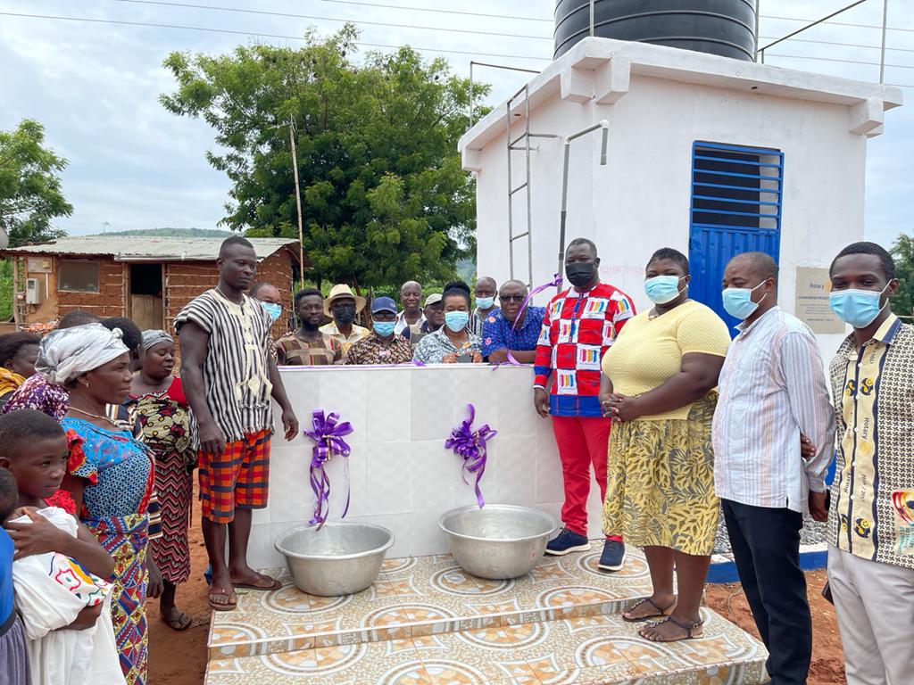 Rotary Club of Accra-West hands over borewells to Takaase, Awukugua Yensi, and Twumguaso in Okere District Rotary Club of Accra-West hands over borewells to Takaase, Awukugua Yensi, and Twumguaso in Okere District