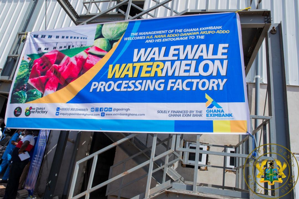 1D1F: Akufo-Addo inspects ¢36m watermelon juice and rice factory in Walewale 1D1F: Akufo-Addo inspects ¢36m watermelon juice and rice factory in Walewale