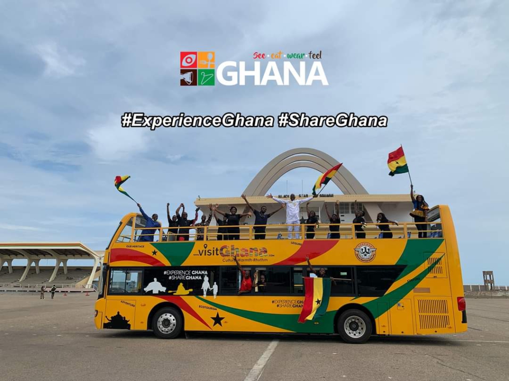 GTA outdoors city tour buses as part of 'Experience Ghana, Share Ghana' campaign GTA outdoors city tour buses as part of 'Experience Ghana, Share Ghana' campaign