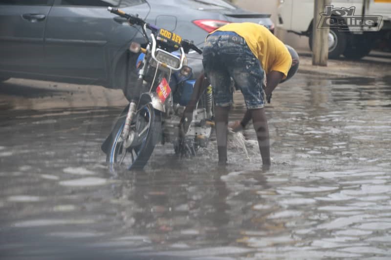 Photos: 15 minutes of rainfall throws up plastic waste from Nima gutter Photos: 15 minutes of rainfall throws up plastic waste from Nima gutter