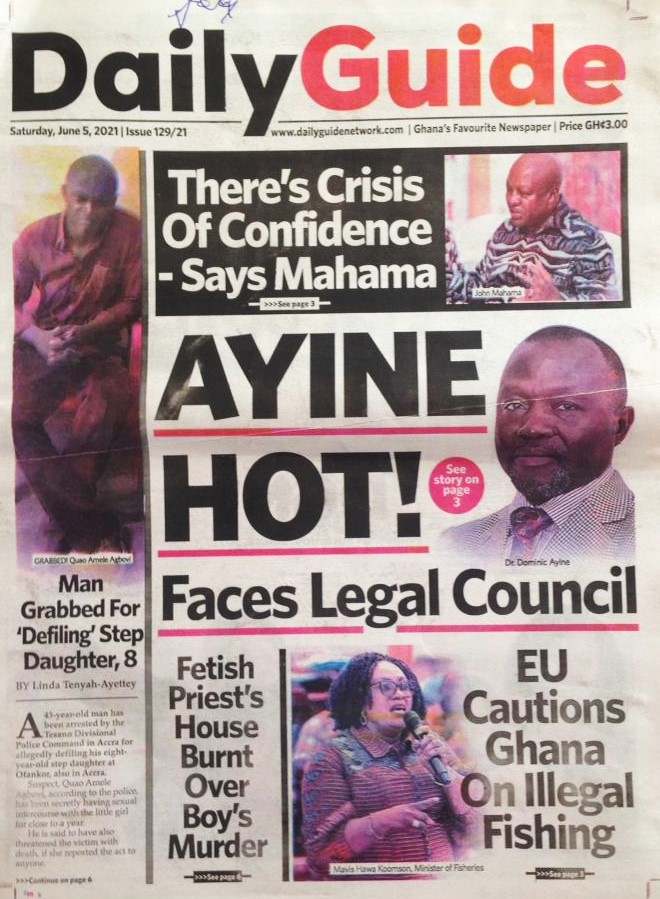 Today's front pages: Saturday, June 5, 2021