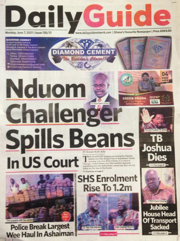 Today's front pages: Monday, June 7, 2021