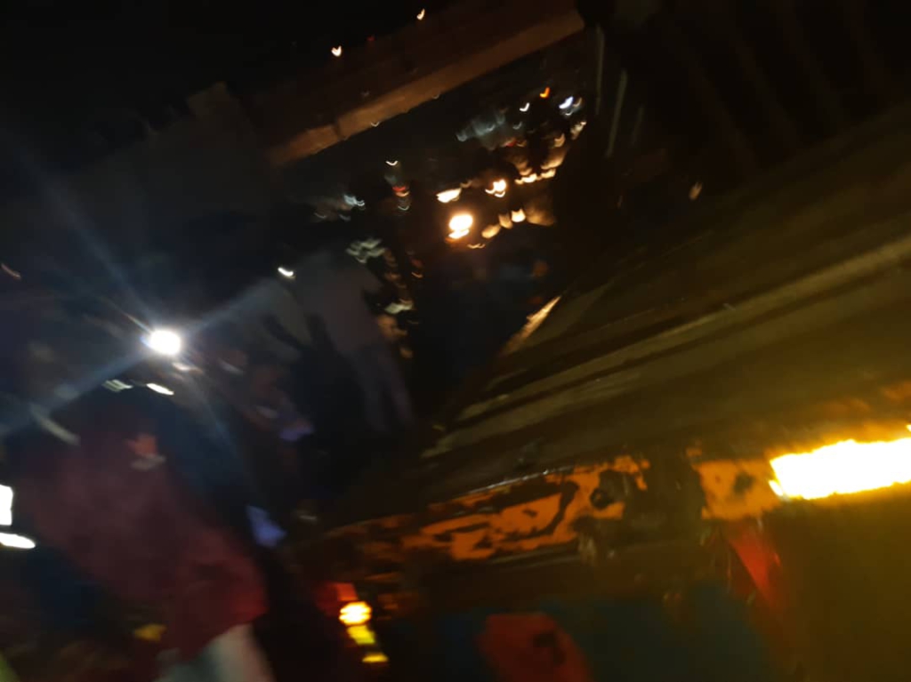 Cargo truck crashes into rails at Kwame Nkrumah Interchange flyover