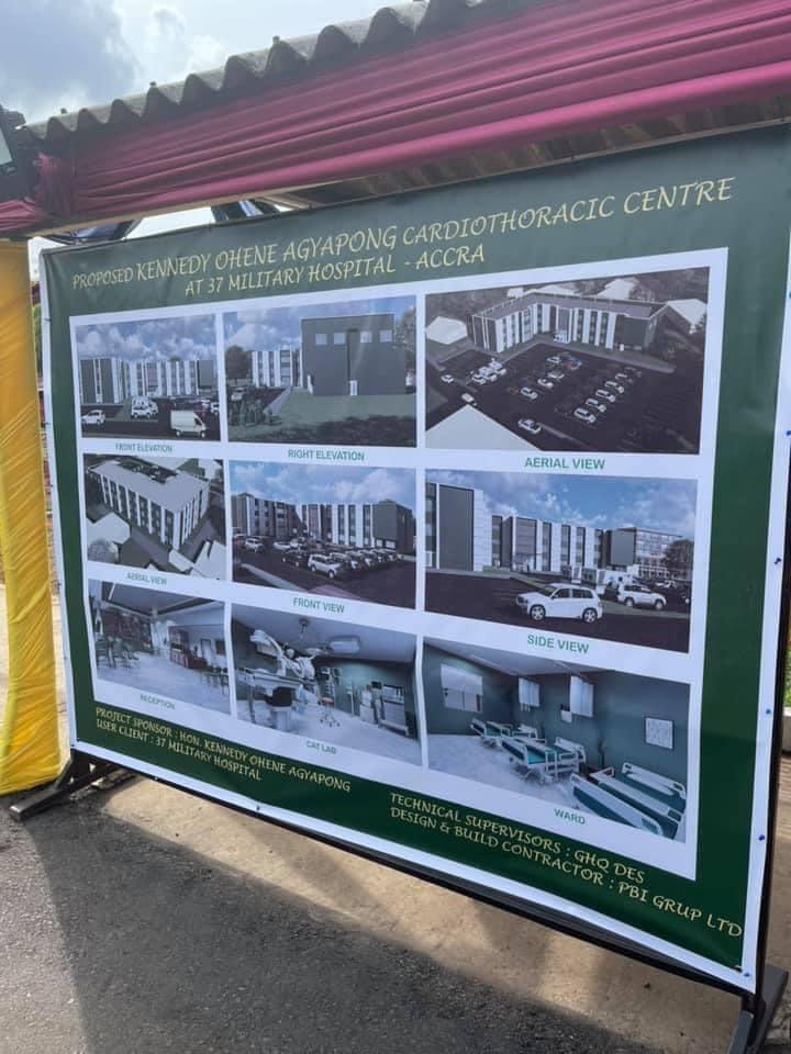 Kennedy Agyapong cuts sod to construct 80-bed cardio centre at 37 Military Hospital