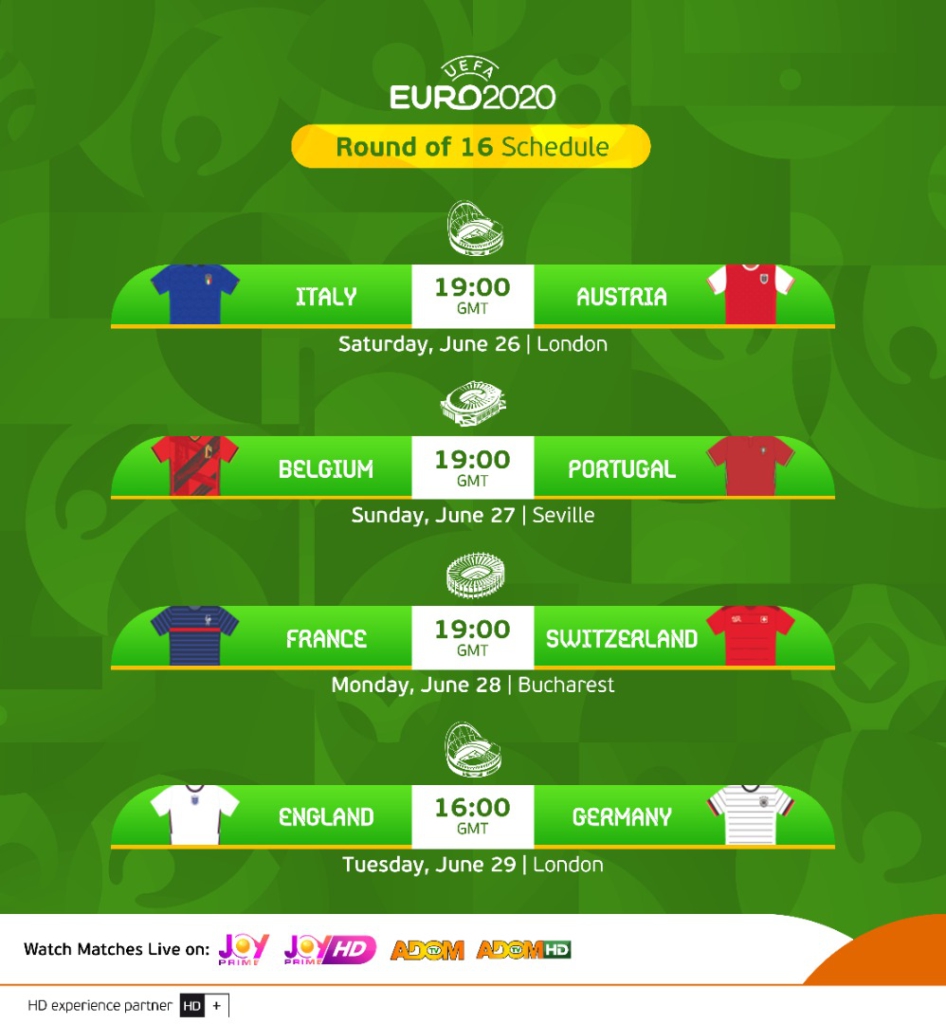 Euro 2020: Joy Prime and Adom TV confirm live schedule