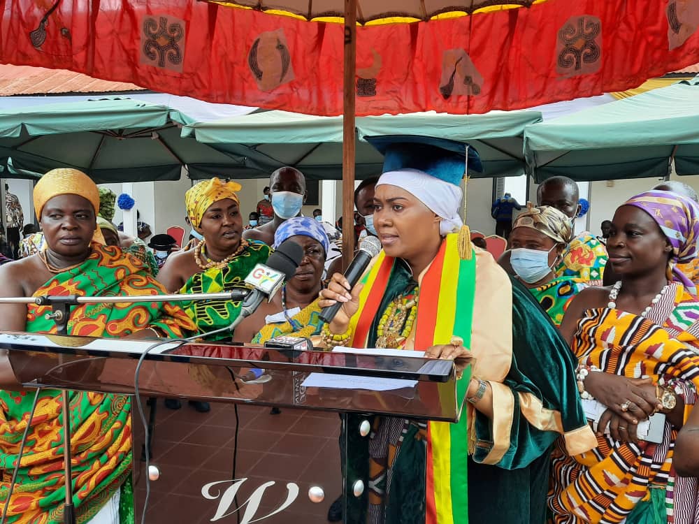 Paramount Queen Mother of Dormaa awarded an Honorary Doctorate degree by the Alfred Nobel University of Ukraine Paramount Queen Mother of Dormaa awarded an Honorary Doctorate degree by the Alfred Nobel University of Ukraine