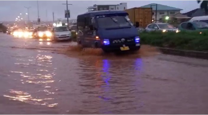 Parts of Accra flooded after 5-hour downpour