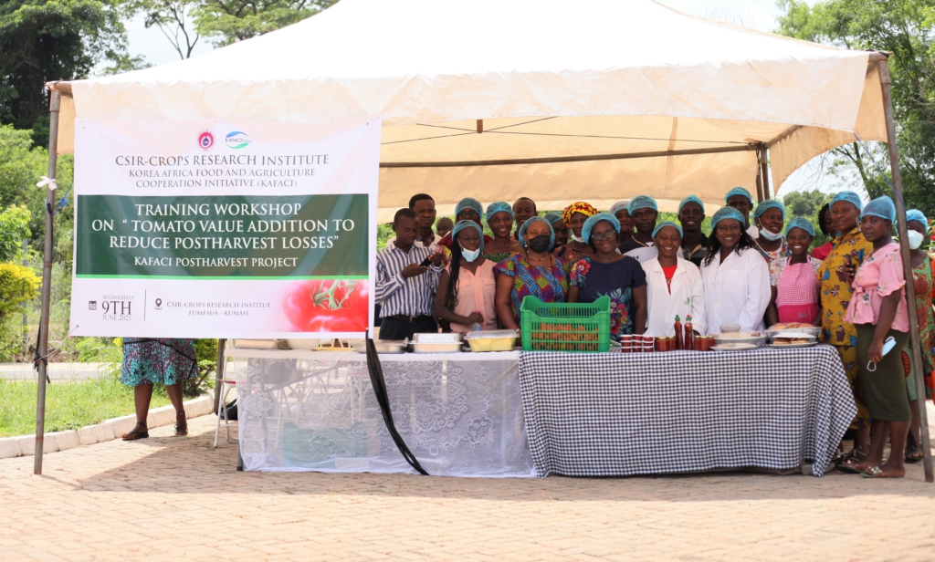 Crops Research Institute trains youth in micro-scale tomato ketchup production