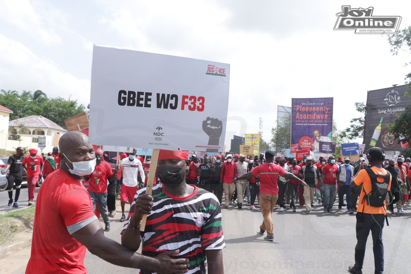 Photos : NDC marches for justice