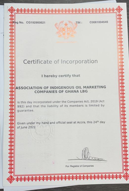 Association of Indigenous Oil Marketing Companies of Ghana launched